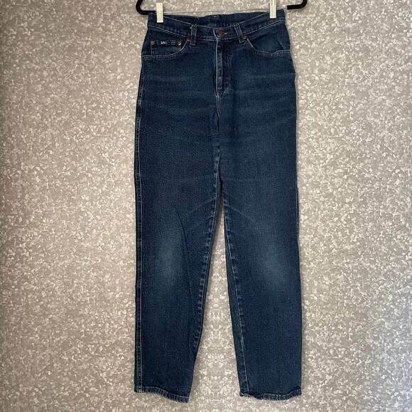 Lee Medium Wash High Waisted Relaxed Fit Straight Leg Jeans - Size 10 - 5 Pocket - Picture 1 of 5
